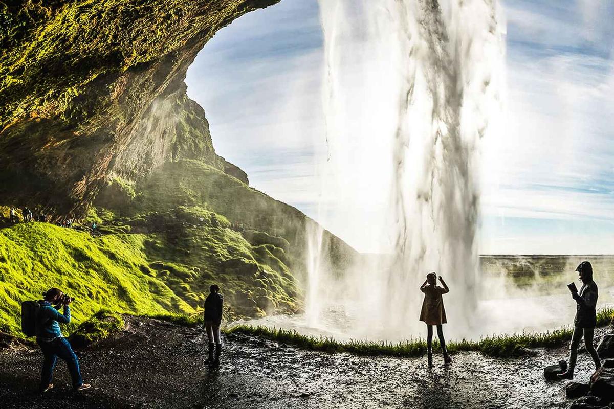 Impressive waterfalls in Iceland